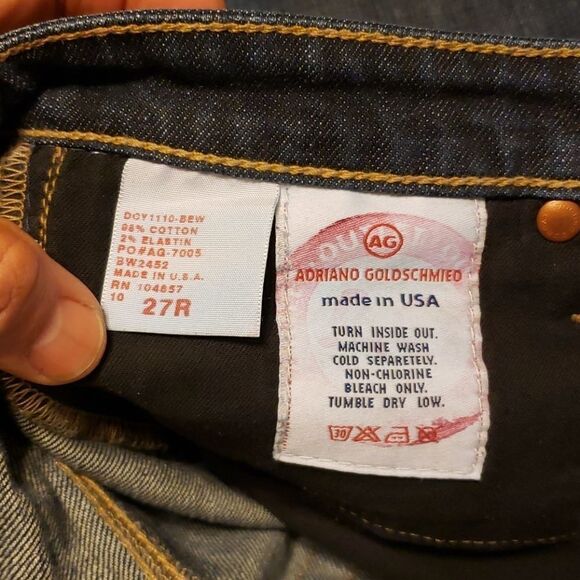 Adriano goldsmith Jeans size 27 - Picture 9 of 9